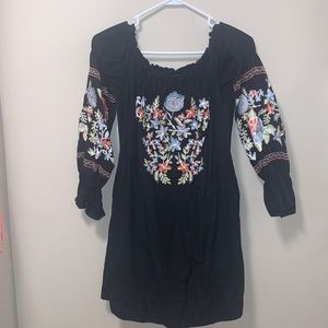 Free people fleur du jour embroidered dress